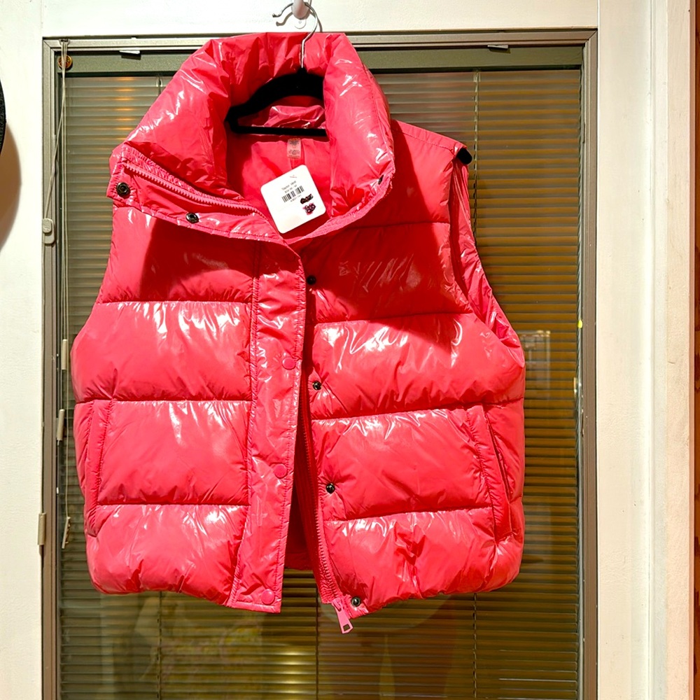Mono B Barbie pink bubblegum nylon vest NWT